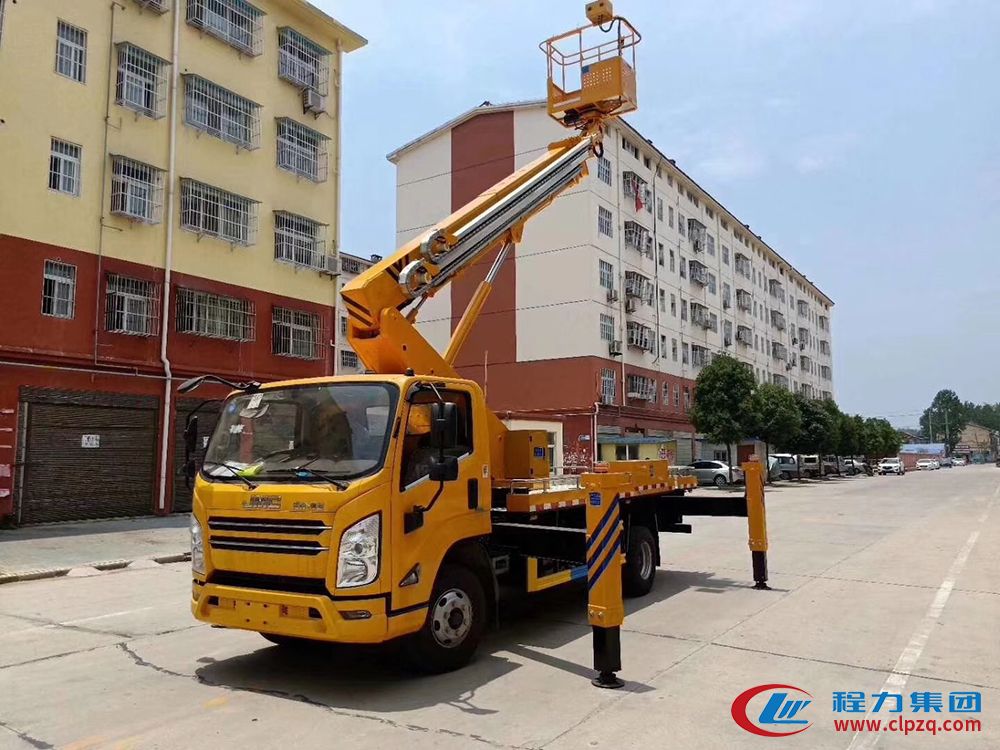 國六·江鈴單排【12-22米】伸縮臂高空車