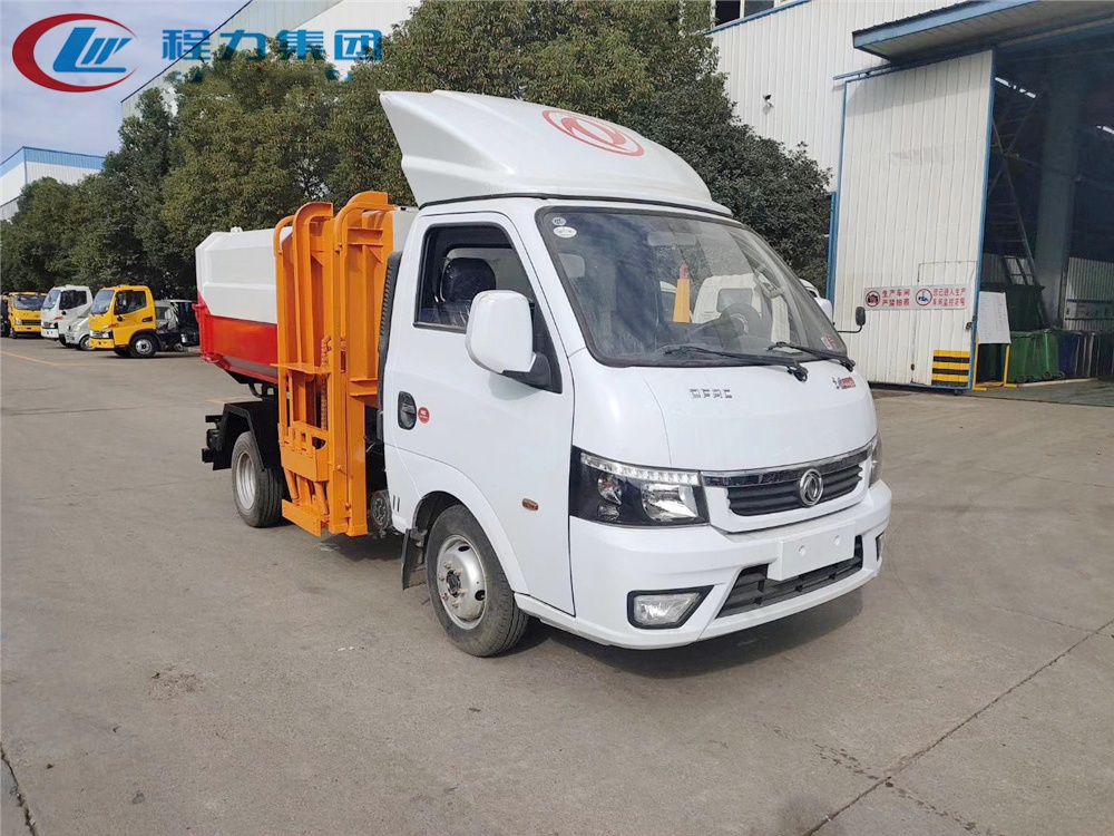 國(guó)六【3-4方 藍(lán)牌】東風(fēng)途逸 掛桶垃圾車